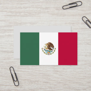 Mexico flag business card