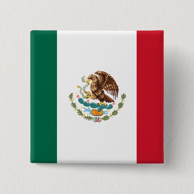 Mexico Flag Button (Front)