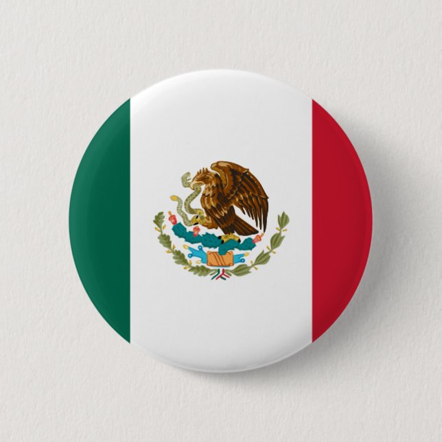 Mexico Flag Button (Front)