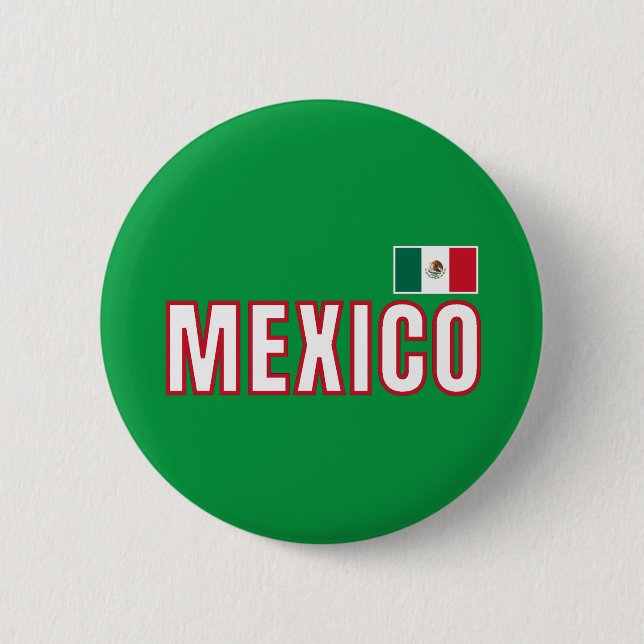 Mexico Flag Button (Front)