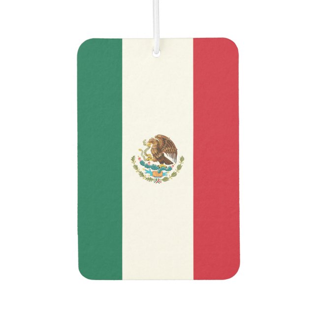 Mexico Flag Car Air Freshener (Front)