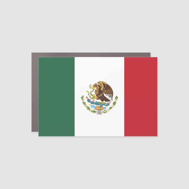 Mexico Flag Car Magnet (Front)