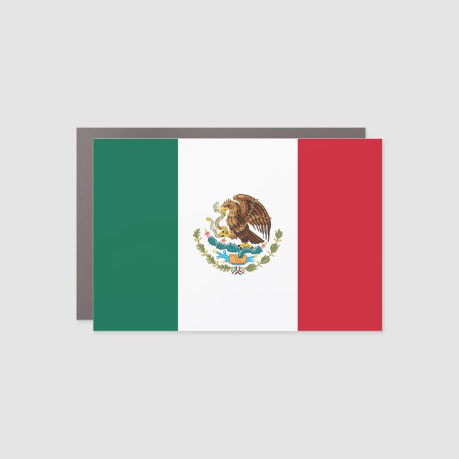 Mexico Flag Car Magnet (Front)