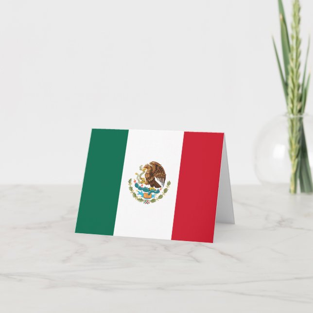 Mexico Flag Card (Front)