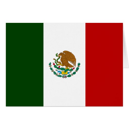 Mexico flag cards (Front Horizontal)