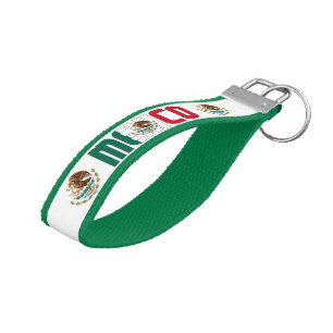Mexico Flag Charming Patriotic Wrist Keychain
