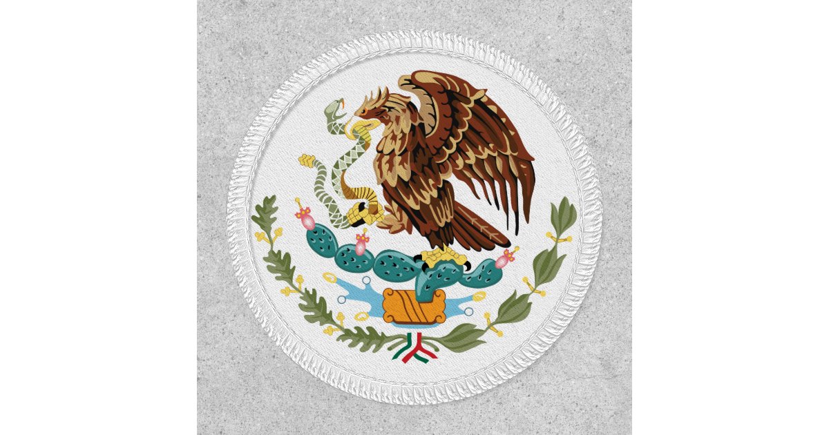 Mexico Flag Coat of Arms Patch | Zazzle