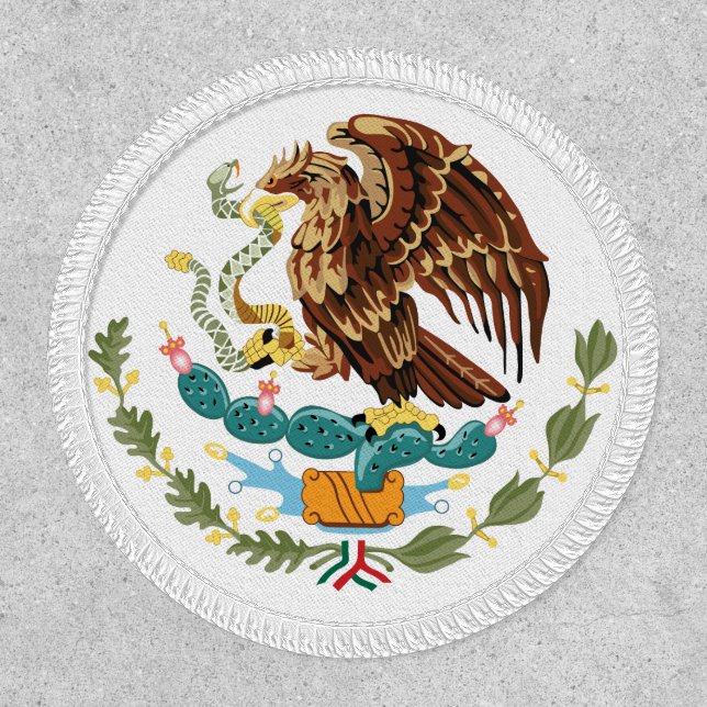 Mexico Flag Coat of Arms Patch (Front)