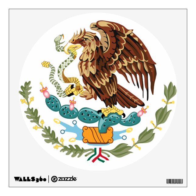 Mexico Flag Coat of Arms Wall decal (Front)