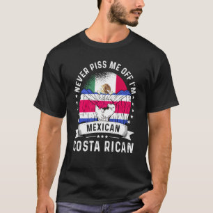 Mexico Flag Costa Rica Grown Humor Citizen Pride T-Shirt