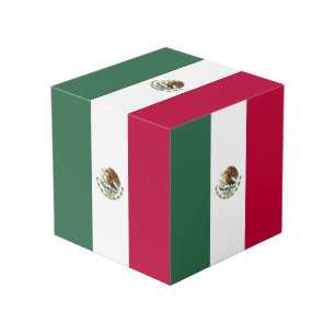 Mexico flag cube