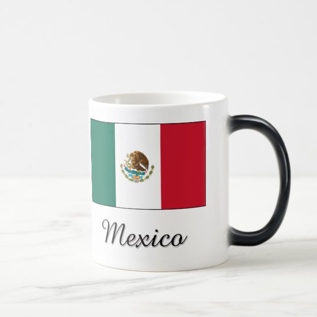 Mexico Flag Design Color Morph Mug (Right)