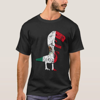 Mexico Flag Dinosaur Mexico T-Shirt