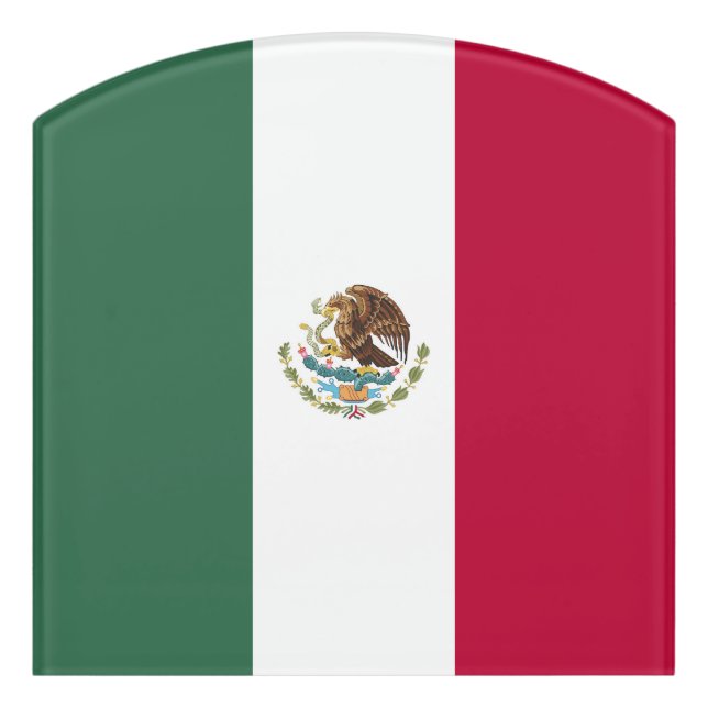 Mexico flag door sign (Contour Front)