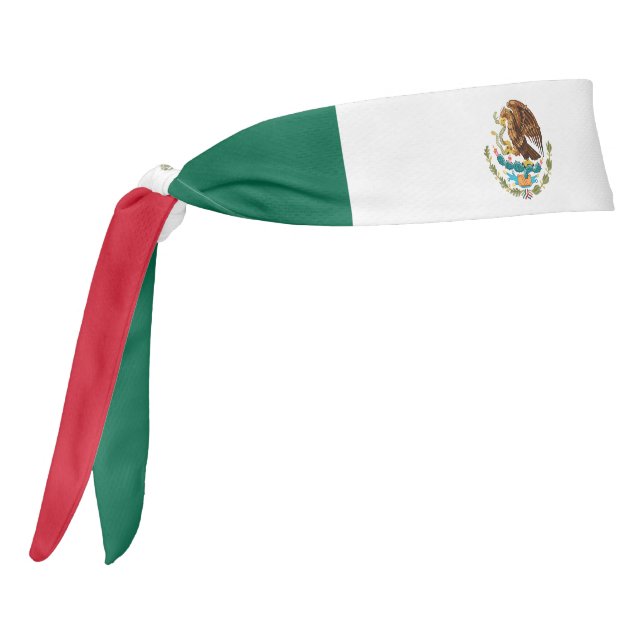 Mexico Flag Elegant Patriotic Tie Headband (Rotate 270)