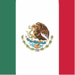 Mexico Flag Emblem Cutout
