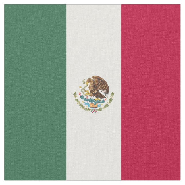 Mexico flag fabric (Close Up)