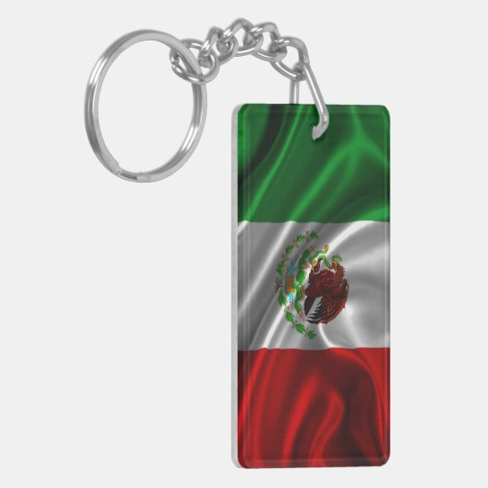Mexico Flag Fabric Keychain