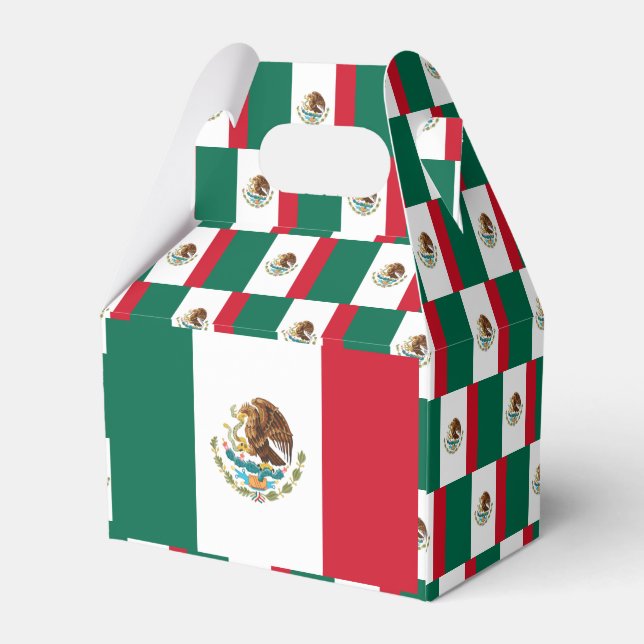 Mexico Flag Favor Boxes (Back Side)