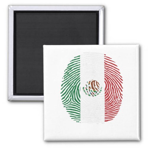 mexico flag fingerprint magnet