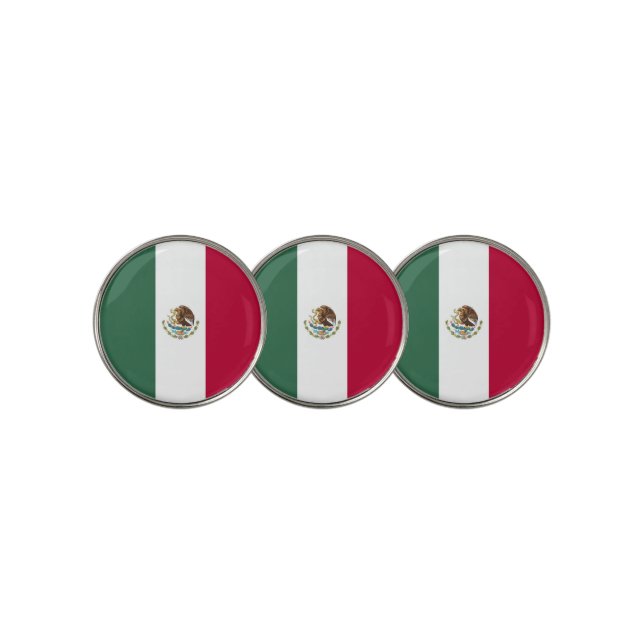 Mexico flag golf ball marker (3 Up)