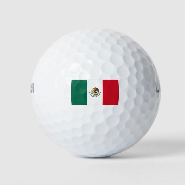 Mexico Flag Golf Balls (Front)