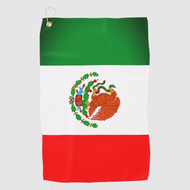 Mexico Flag Golf Towel (Front)