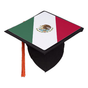 Mexico flag graduation cap topper