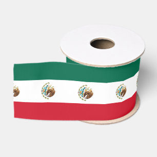 Mexico flag grosgrain ribbon