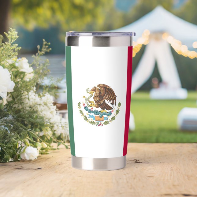 Mexico flag insulated tumbler (Wedding)