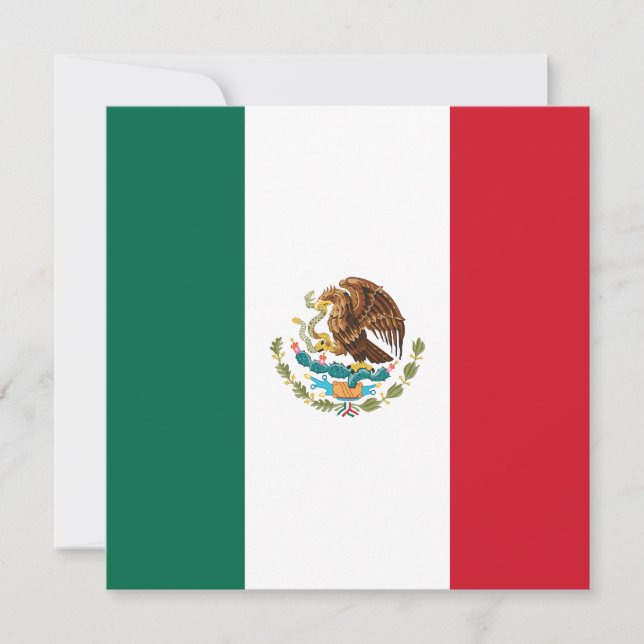 Mexico Flag Invitation (Front)