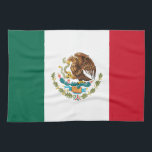 Mexico Flag Kitchen Towel<br><div class="desc">The national flag of Mexico is printed on the whole of this tea towel.</div>