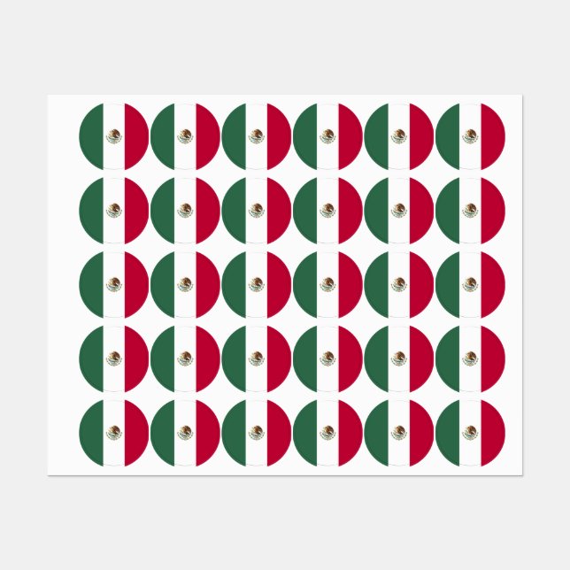 Mexico flag labels (Sheet)