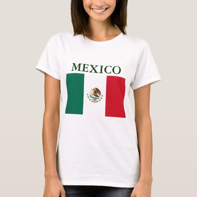 Mexico Flag Ladies Petite T-shirt (Front)