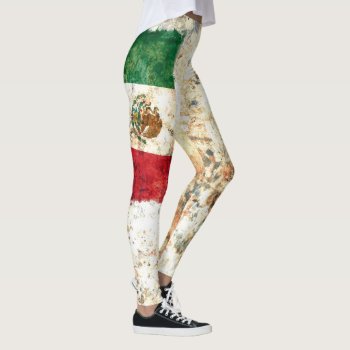 Mexico Flag Leggings by RodRoelsDesign at Zazzle