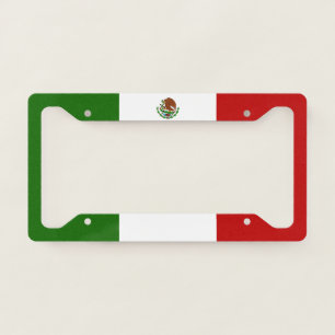 Mexico flag license plate frame