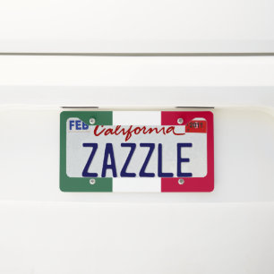 Mexico flag license plate frame