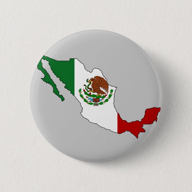 Mexico flag map button (Front)
