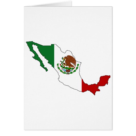 Mexico flag map cards (Front)