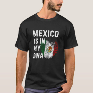 Mexico Flag Mexican DNA Mayan Aztec Inca Men Women T-Shirt
