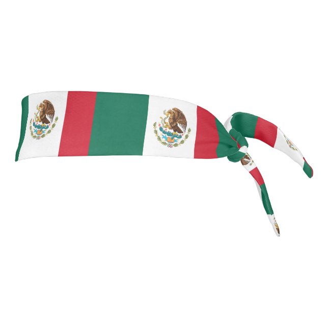 Mexico Flag Mexican Patriotic Tie Headband (Rotate 90)