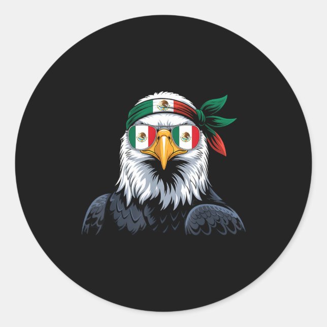 Mexico flag mexican pride mexican roots mexicanMex Classic Round Sticker (Front)