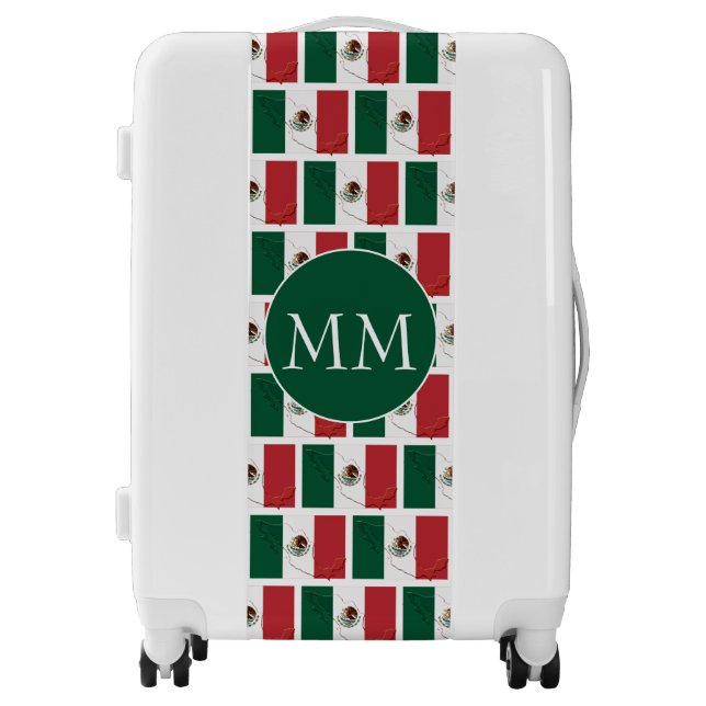 MEXICO Flag Monogram Luggage (Front)