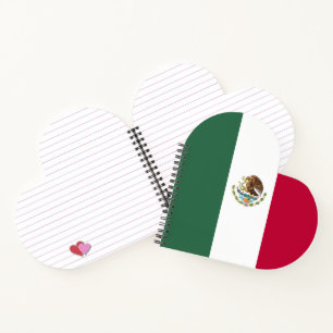 Mexico flag notebook
