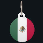 Mexico flag pet ID tag<br><div class="desc">An ideal gift for all those who are patriotic of their country!</div>