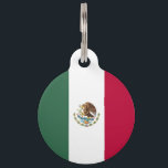 Mexico flag pet ID tag<br><div class="desc">An ideal gift for all those who are patriotic of their country!</div>
