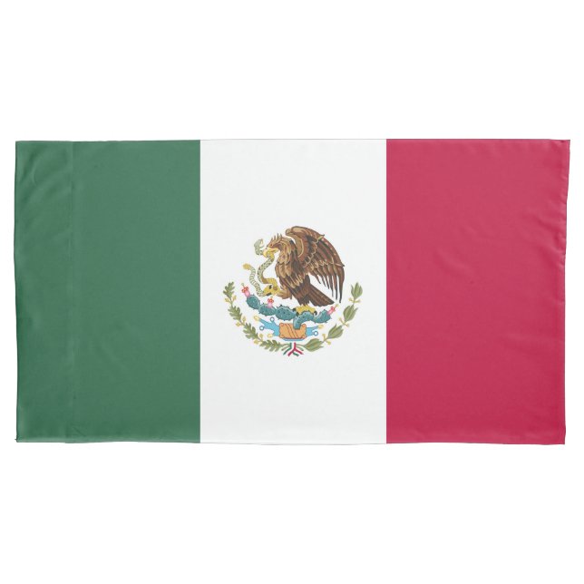 Mexico flag pillow case (Front)