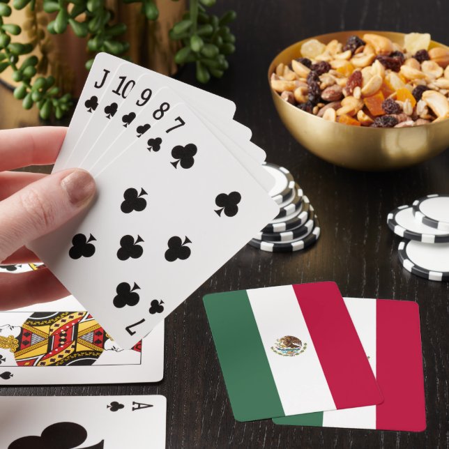 Mexico flag poker cards (In Situ)