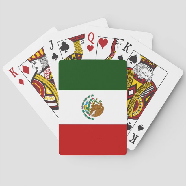 Mexico flag poker cards (Back)