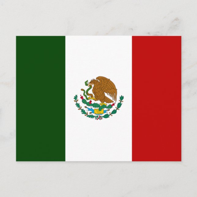 Mexico flag postcard (Front)